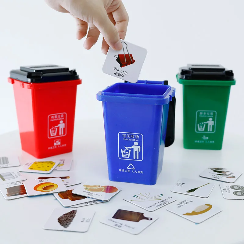 

Garbage Compartmental Toy Kindergarten Teaching Aids Early Childhood Educational Toy Garbage Can Douyin Hot Selling Science Tabl