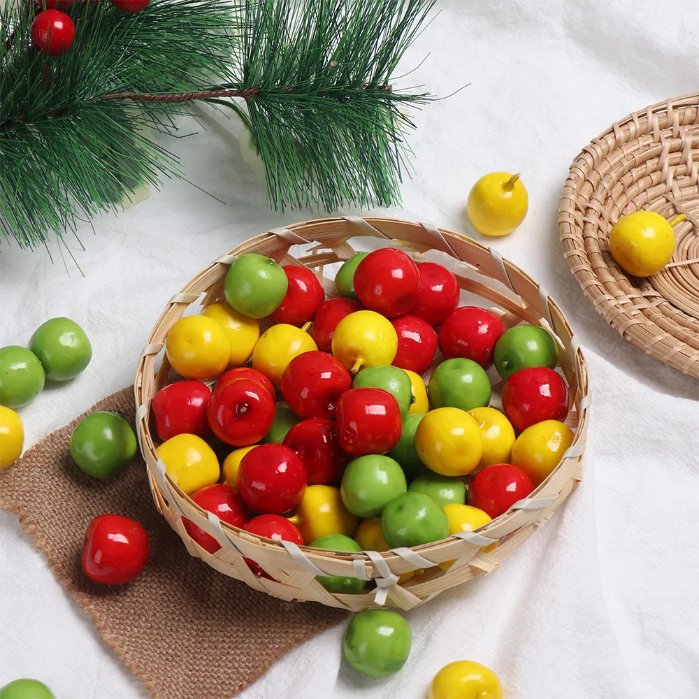 20 шт. мини симуляция фрукты овощи искусственное Яблоко Вишня персик Чили