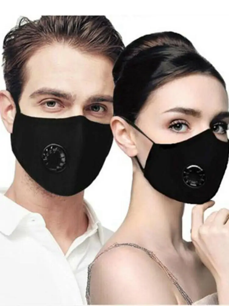 

Washable Reusable Anti Pollution PM2.5 Mouth Mask Dust Respirator Breath Anti Odor Pollution Sports Maska With 2pcs Filter Paper