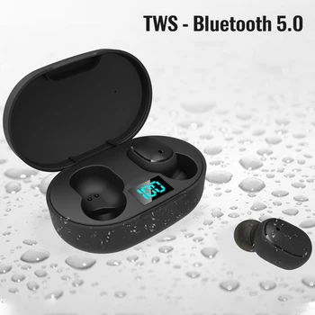 

TWS Bluetooth 5.0 LED Display Earphone Wireless Earbuds Noise Cancelling Handsfree Earbuds for Xiaomi Redmi Airdots
