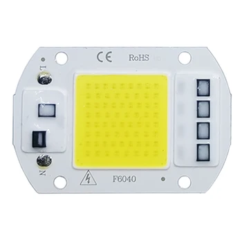 COB LED 램프 칩 AC 220V LED 전구, 10W 20W 30W 50W IP65 고출력 스마트 IC DIY 투광 조명 전구 스포트라이트 야외 칩 램프