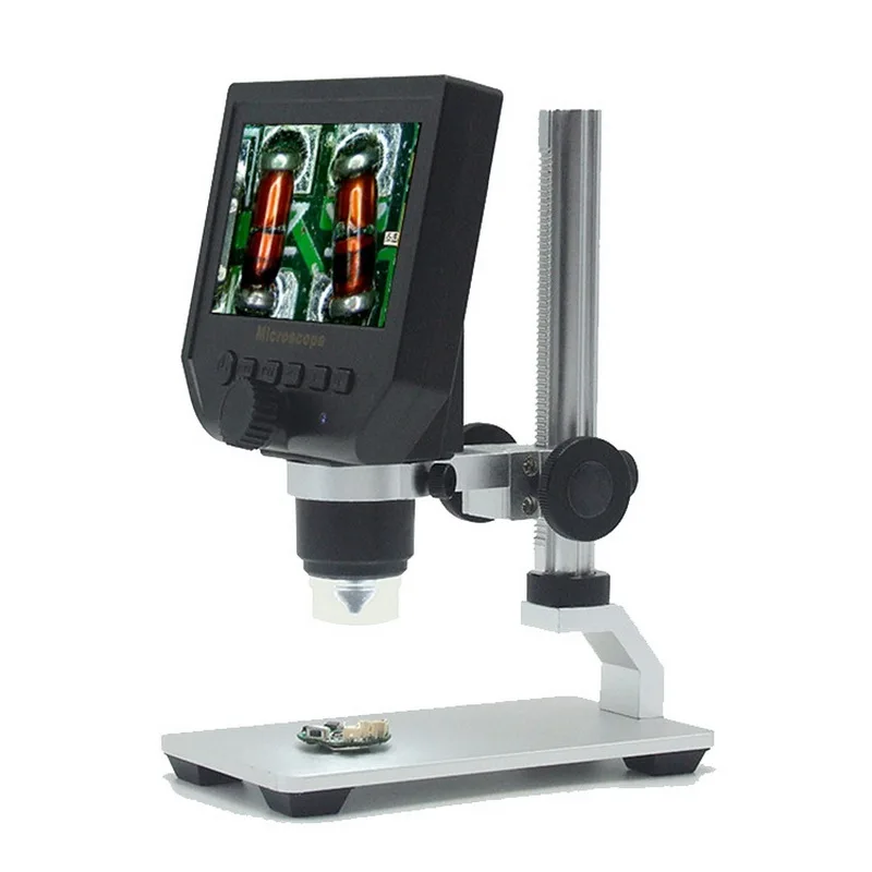 600X HD lcd цифровой микроскоп US/EU/UK/AU электронный Микроскоп увеличение эндоскопа Ремонт лупа с металлической подставкой