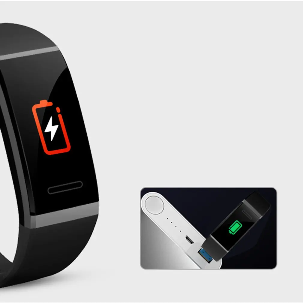 V11 Color Screen Sports Step Count Heart Rate Blood Pressure Raise Hand Information Push Smart Bracelet