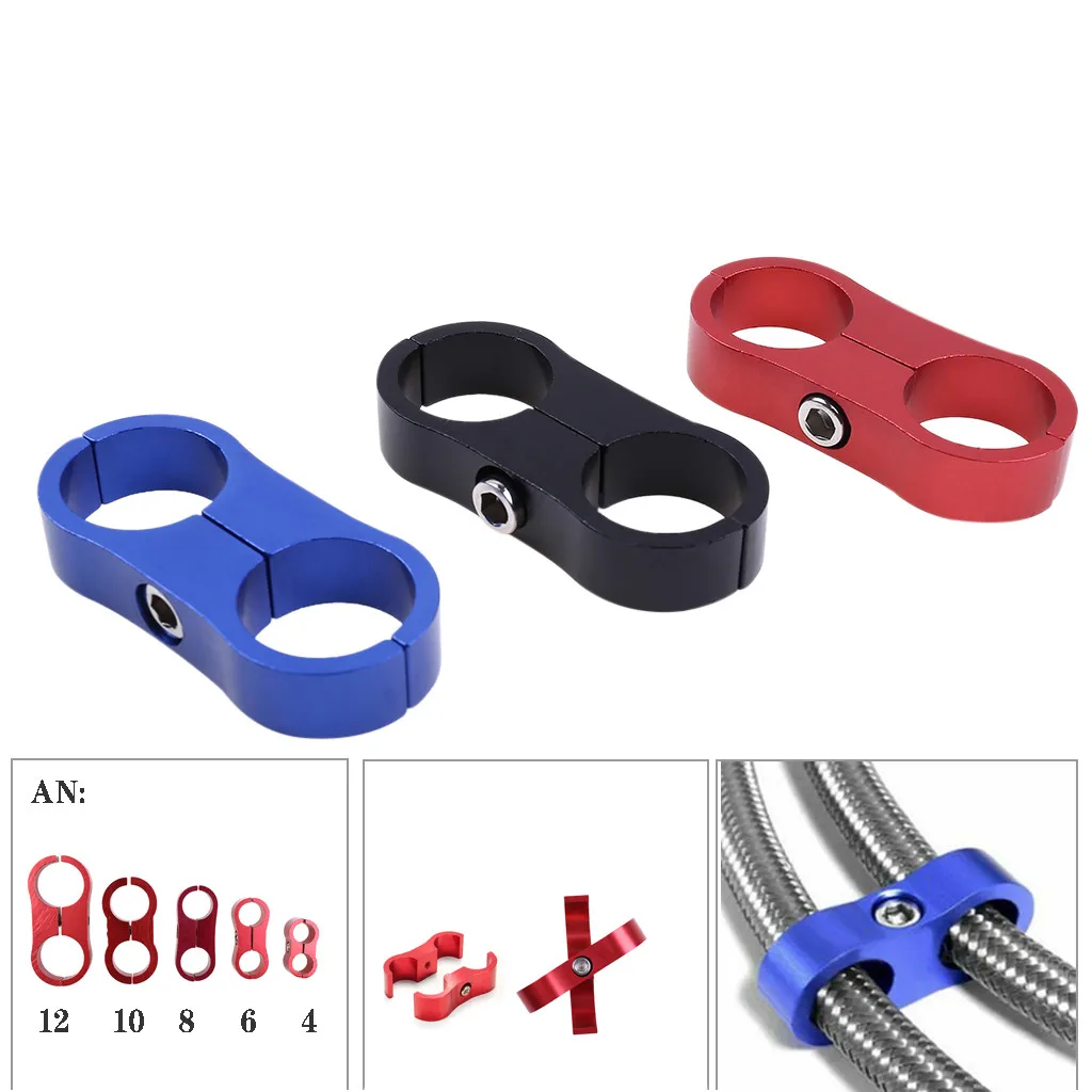 

Auto Car Tube Line Separator Divider Clamp Pliers Tools Aluminum Braided Fuel Hose For AN4/6/8/10/12 Fitting Adapter Black