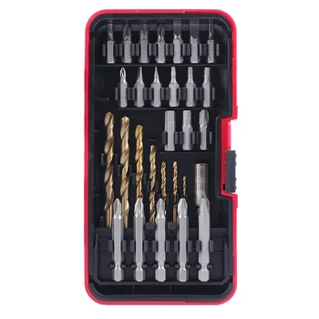 

29pcs Drill Set Twist Drill Household Metal Punch Woodworking Stainless Steel Hand Electric Multifunctional Batch Drill Bit