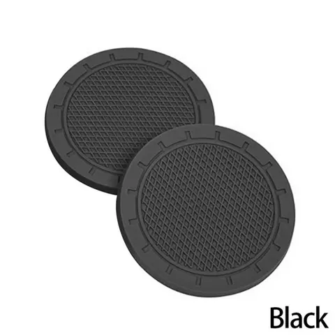 Cup Holder Coaster PVC Car Coaster 4 Pack Universal Auto Anti Slip Cup Holder Insert Coaster Car Interior Accessories-Deep