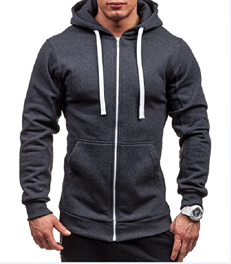 2022 New Men's Hoodies Sweatshirts Zipper Hoodie Men Sweatshirt Solid Color Man Hoody Sweatshirts For Male