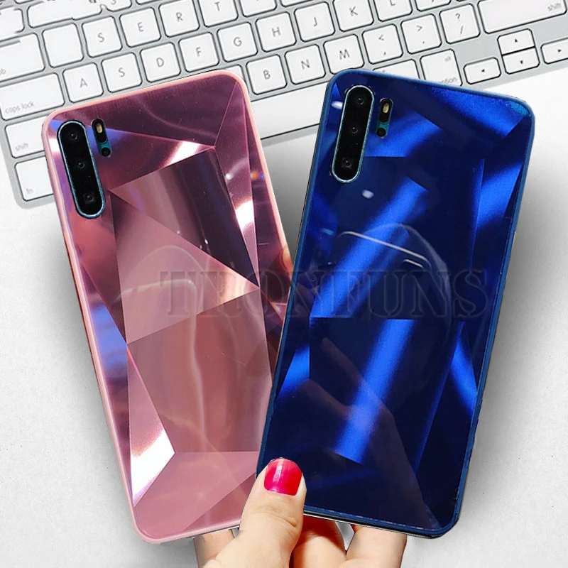 3D зеркальный Алмазный чехол для huawei P20 P30 Lite P Smart Plus Y5 Y6 Pro Y7 Prime Honor 10i 10 Lite 8A 8X8 S 7C Блестящая крышка