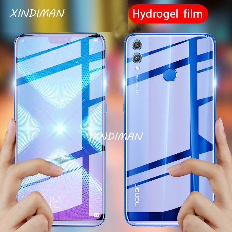 XINDIMAN передняя + задняя Гидрогелевая пленка для huawei honor8 honor8X мягкая защитная XMAX