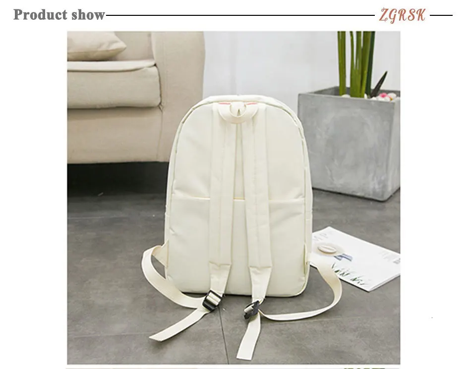 Девушка холст кампус Baackpacks сумка для женщин Мода Back Pack наборы для ухода за кожей средней школы Школьный Рюкзак