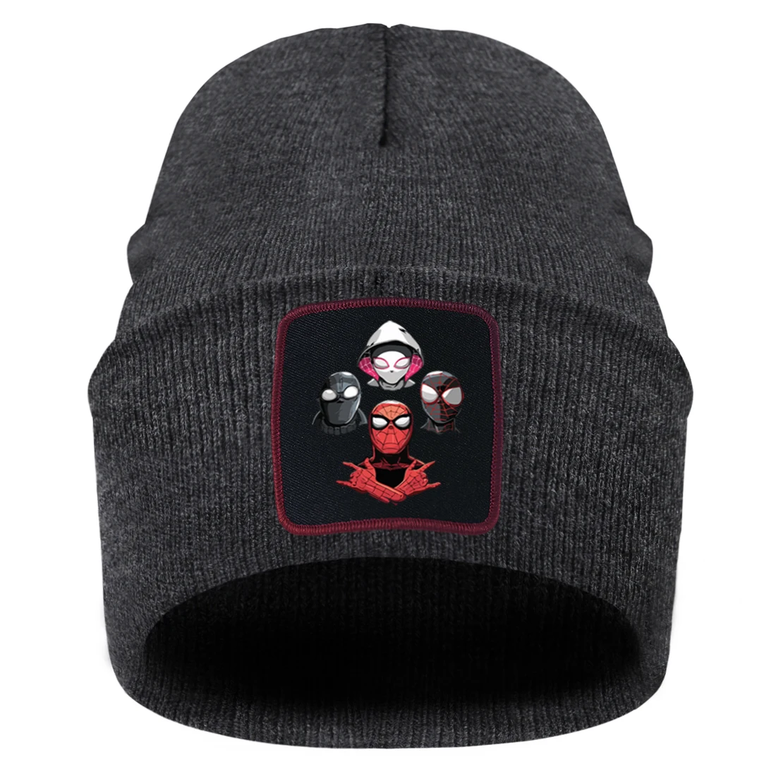 

Funny Printing Cartoon New Knitted Hat Mens Warmer Outdoor Brimless Hats For Woman Hip-hop Casual Fashion Elastic Gorras Caps
