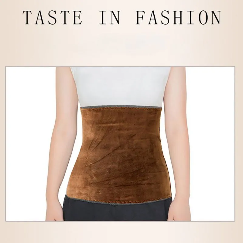 Unisex Winter Warmer Waist Support Elastic Waist Lumbar Support Stomach Warmer Waist Protector Belt