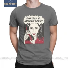 La Casa De Papel мужские футболки Money Heist хипстерская хлопковая футболка с коротким рукавом House Of paper футболки с круглым вырезом 4X 5X одежда