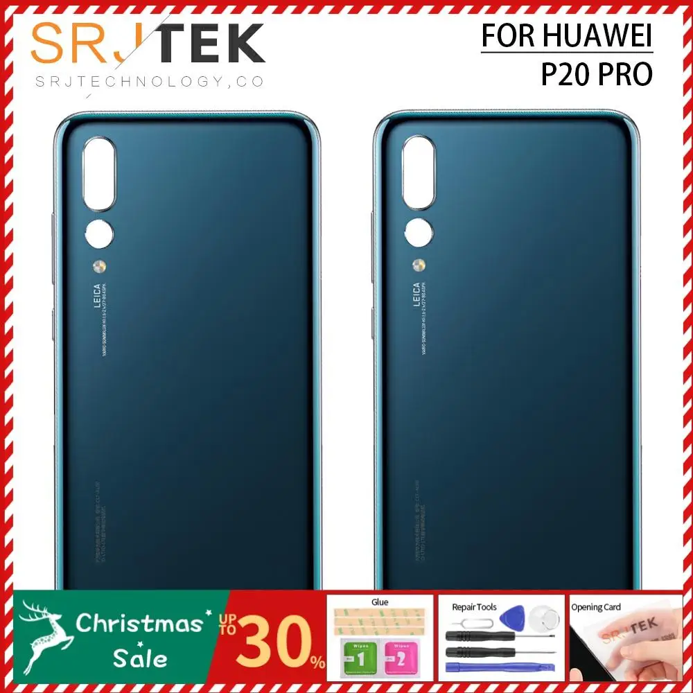 SRJTEK задняя панель корпуса для huawei P20 Pro задняя крышка Крышка батарейного отсека для huawei P20Pro крышка с кнопкой громкости питания объектив камеры