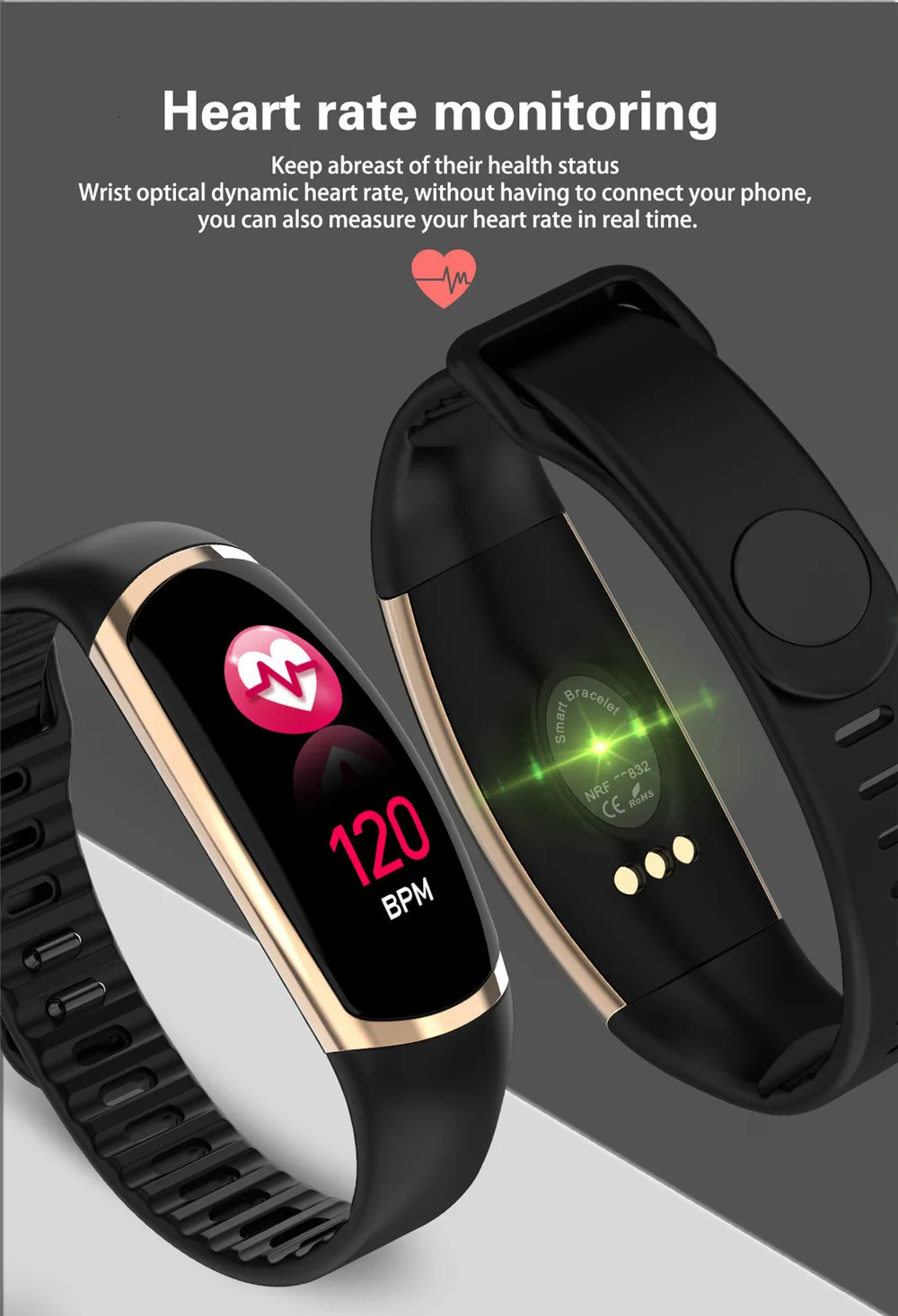 R16 умный Браслет фитнес-трекер монитор сердечного ритма во время сна спортивные Смарт-часы группа кровяного давления браслет для Android Ios
