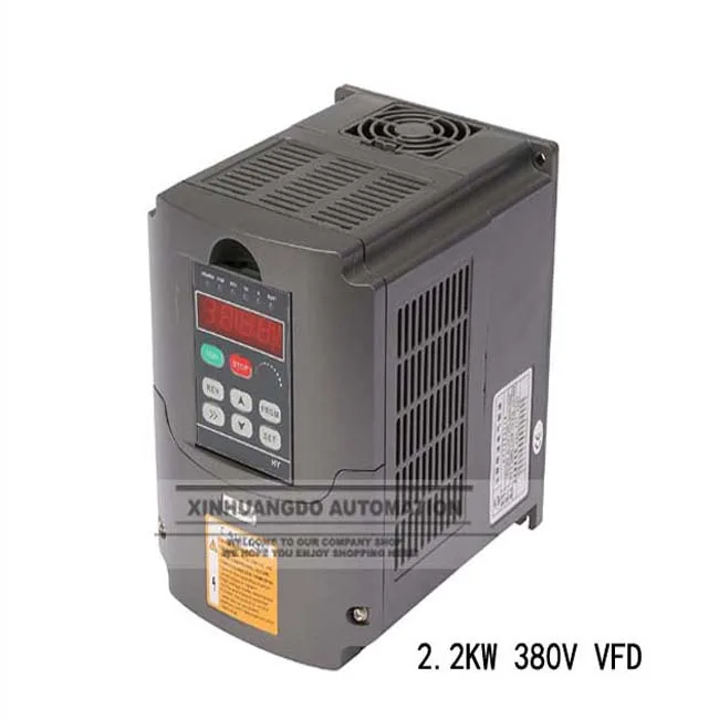 

Promotion for NEW 2.2KW 380V AC Variable Frequency inverter Motor Machine Tools Dirve Inverter with Potentiometer Knob