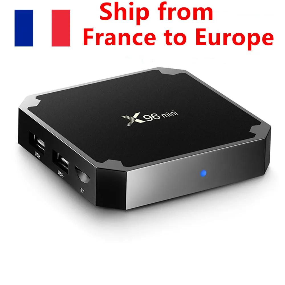 Франция в наличии 5 шт./лот X96 Мини Android 7 1 TV Box Amlogic S905W Quad Core 2 Гб оперативной памяти 16