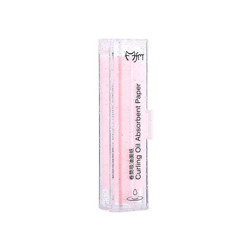 1 ролик, зеленый, синий, розовый, белый, для лица, масляные просвечивающие листы, поглощающие, контроль масла, пленка для очистки бумаги, инструмент для макияжа TSLM2 - Количество: pink roller