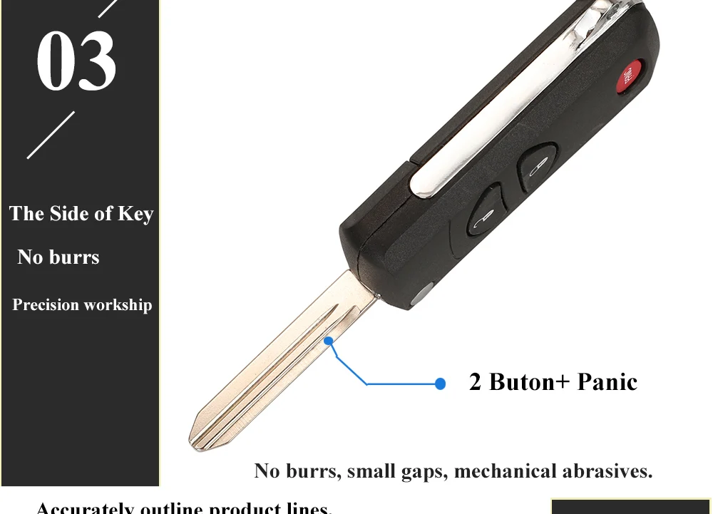 Keyforkess 2/3/4 pulsanti custodia a chiave pieghevole a distanza per Chrysler Dodge Stratus Ram Durango Dakota Jeep Grand Cherokee Key shell 15 Keyforkess 2/3/4 pulsanti custodia a chiave pieghevole a distanza per Chrysler Dodge Stratus Ram Durango Dakota Jeep Grand Cherokee Key shell - H8d38113a10244af6b7eaef915789afaaO