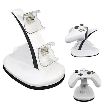 

Fast Charging Adapter Double Game Charger Holder Base For XBOX ONE Slim ONE S Micro USB Stand Bracket Safe Charging For Game