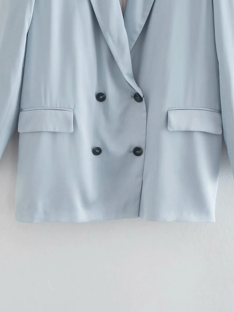 Женский офисный костюм из двух предметов осенний блейзера и эластичных брюк