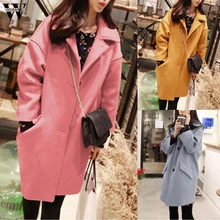 Womail Для женщин s зимние куртки и пальто узкого кроя Для женщин с длинным рукавом и Повседневное средней длины пальто узкого кроя Для женщин S-4XL