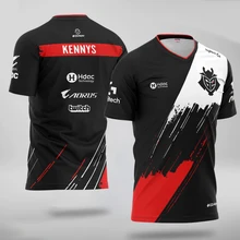 G2 pro jogador personalizado jérsei uniforme 2020 lol lec g2 esports equipe jerseys personalizar nome fãs tshirt masculino feminino tampões t camisa