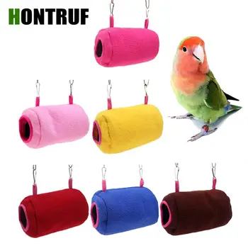 

Winter Warm Hamster Squirrel Bird Small Pet Tunnel Hammock Nest Small Pet Hanging Nest Parrot Sleeping Bag Bird Cage Accessories