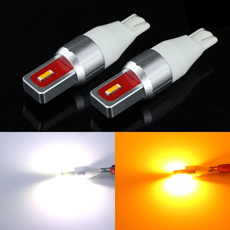 

2pcs W16W LED Canbus T15 Led Bulbs Reverse Light 921 912 6PCS Flip chips Car External Backup Rear Lamp 12V 6000K White Yellow