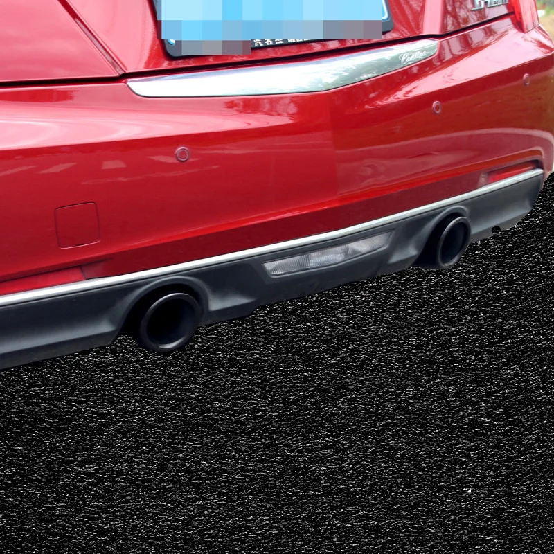 Black Titanium Для Cadillac atsl выхлопная труба ATS-l Модифицированная выхлопная труба Декоративная нержавеющая сталь atsl Модифицированная - Цвет: Black Titanium