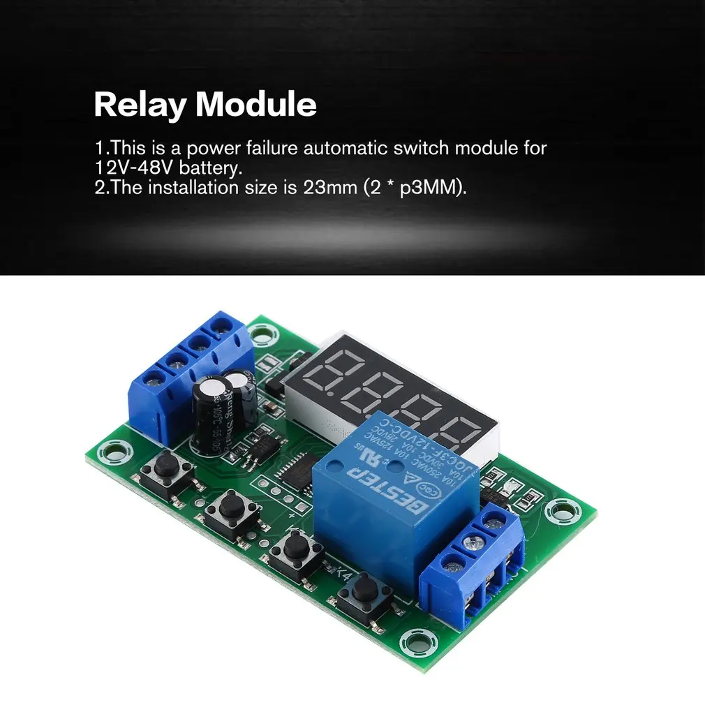 DC 12V 5A регулируемый светодиодный модуль реле выключения питания задержка таймер