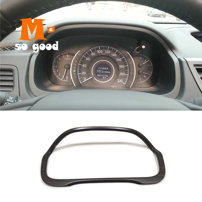 

2012 13 14 15 2016 for Honda CRV CR-V ABS Peach Wood Car front dashboard sticker frame Cover Trim Car styling Accessories 1pcs