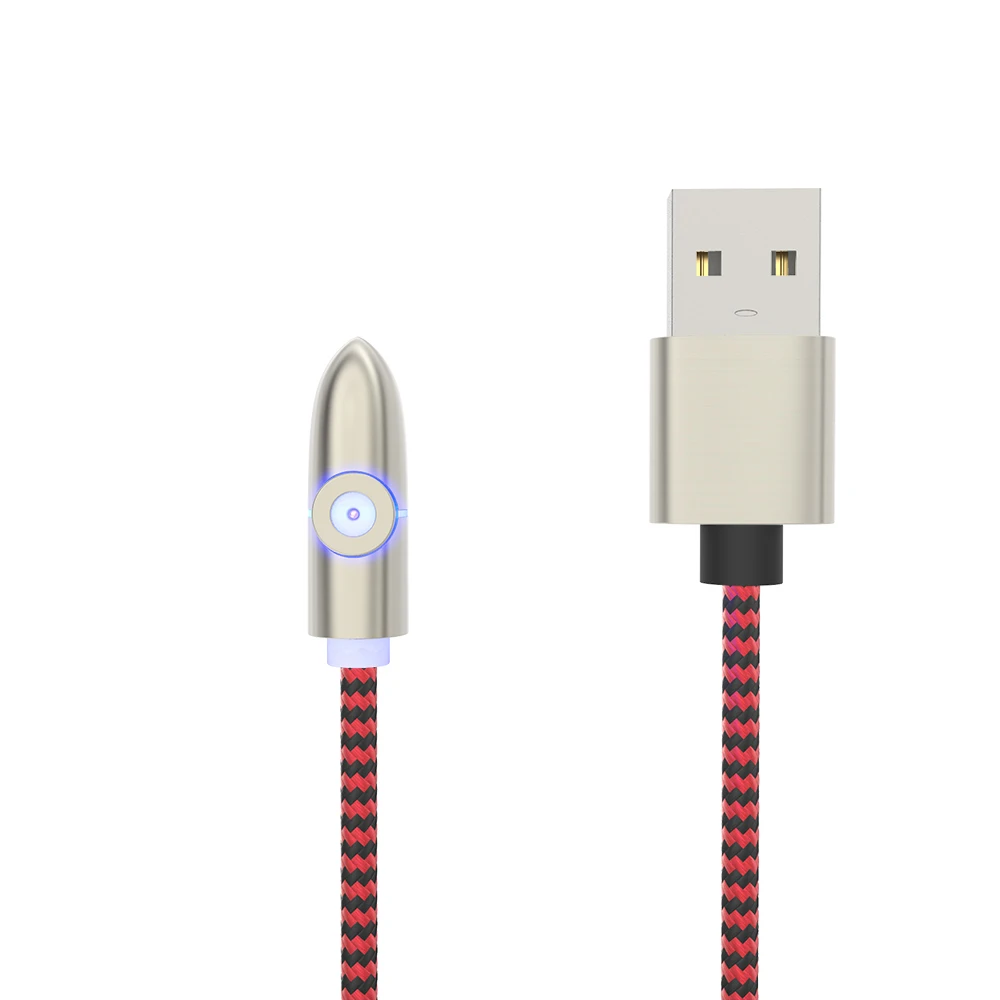 KEYSION Магнитный Micro USB кабель для iPhone samsung type-c зарядная зарядка магнит Зарядное устройство USB type C кабели для мобильных телефонов - Цвет: Красный