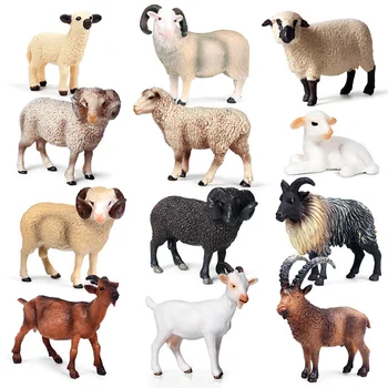 

Simulation Animal Models Sheep Goat deer Figure Toys Table Decoration Collection Models Kids Education Toys Gift
