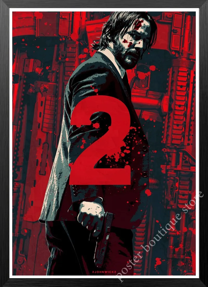Плакат Джон фитиль/постер фильма Keanu Reeves/ВИНТАЖНЫЙ ПЛАКАТ/украшение гостиной/домашний кафе бар плакат на крафт-бумаге стикер на стену - Цвет: 6