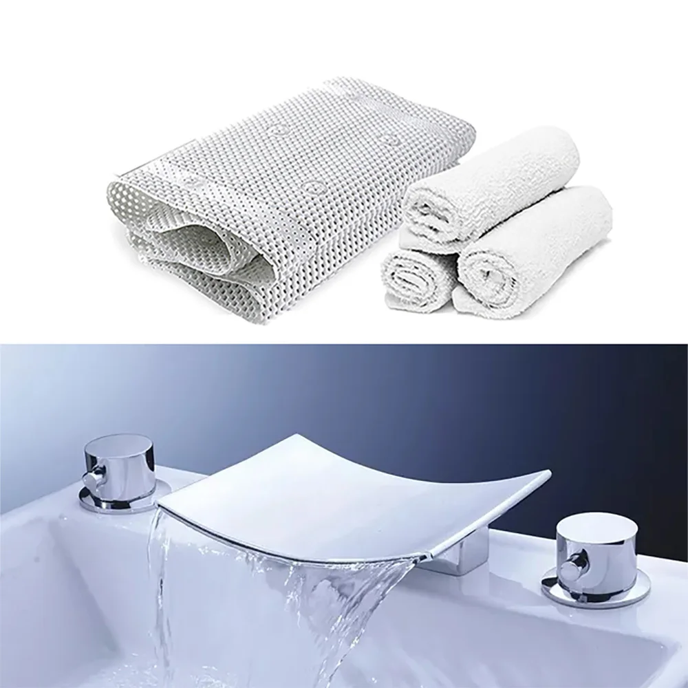 Full Body Pillow Soft Spa Bath Pillow Nonslip Bathtub Mat Luxury