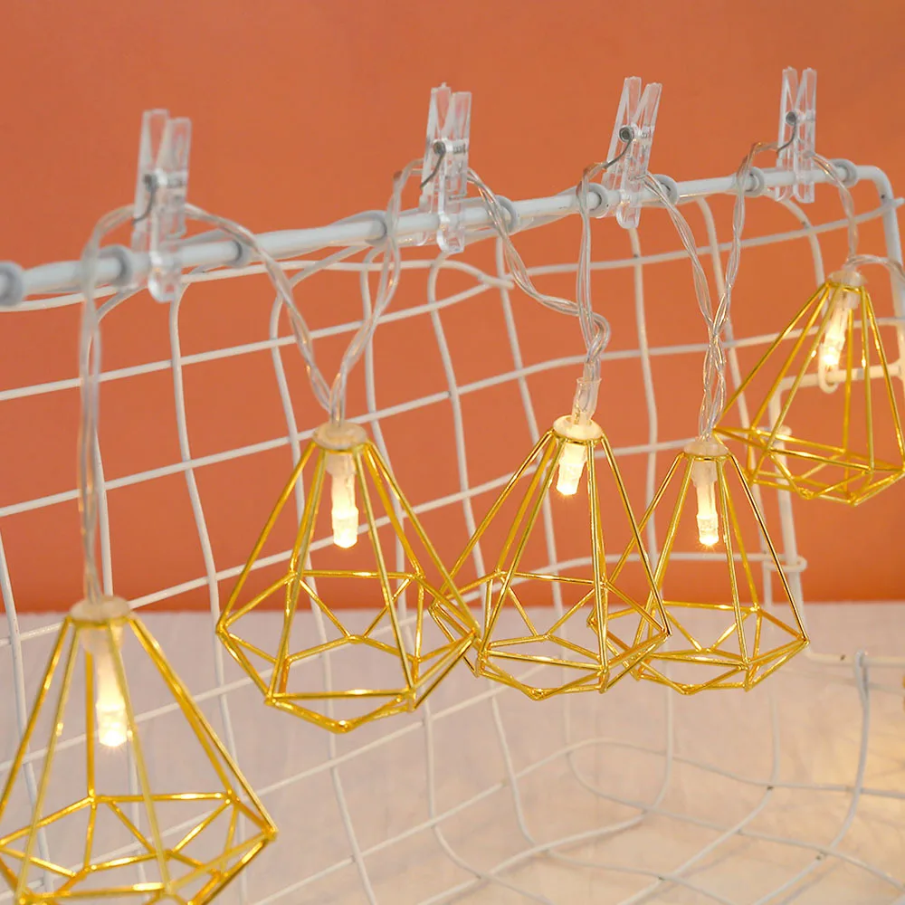 Novelty LED Fairy Lights 10 Metal String Light Battery Operated Party christmas lights for Halloween Wedding Decoration | Дом и сад
