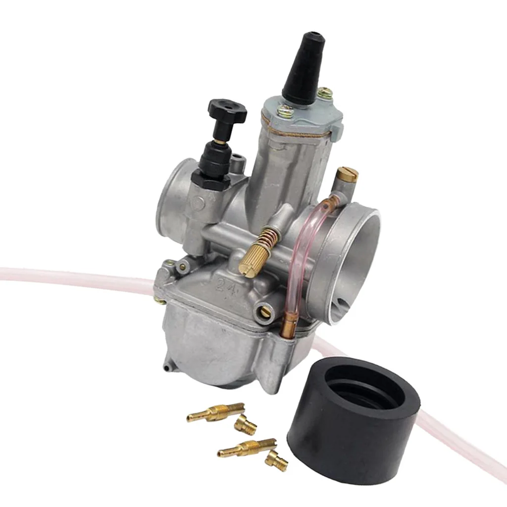 Universal Motorcycle 24mm Carburetor Carb for Keihin Koso OKO Power Jet - Fits Dirt Bike Racing ATV Scooter
