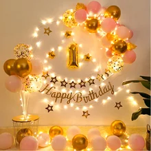 Kit de guirnalda para arco de globos, rosa y azul, para boda, despedida de soltera, Baby Shower, niñas, Fondo de cumpleaños, decoración de fiesta