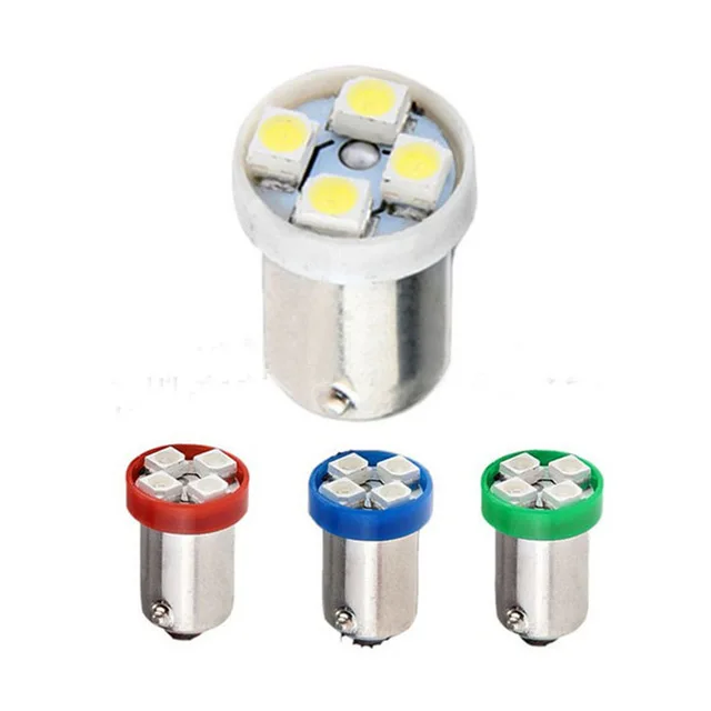 

Автомобильная светодиодная лампа для чтения Ba9s 1210 4smd, лампа для номерного знака, боковая лампа, светодиодные лампы с одной ножкой и круглой головкой для автомобильных аксессуаров