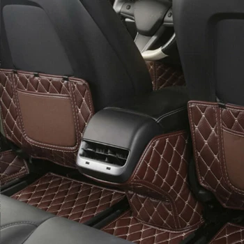 

Car Seat Back Kick Protector Pad Cover Brown Accessories Mat Protective