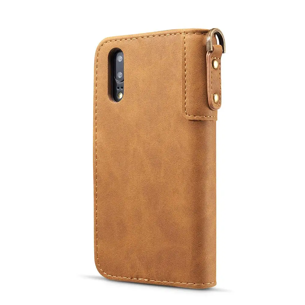 Вертикальный чехол для HUAWEI P20 LITE/NOVA 3E в деловом стиле ретро из воловьей кожи с узором чехол для телефона с ремешком и кнопкой R29