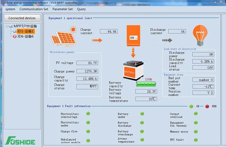 solar charger controller MPPT 10A/20A/30A/40A LCD display screen 12v/24v