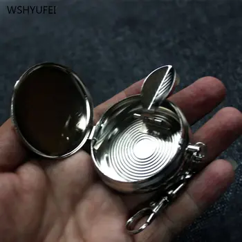 

Direct selling new stainless steel ashtray personality car with lid creative portable ashtray mini portable windproof ashtray