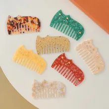 

Fashion Acetate Cat Anti-static Hair Combs Comfortable Tortoise Shell Hairdressing Comb Hair Cutting Brush Hair Styling Tools