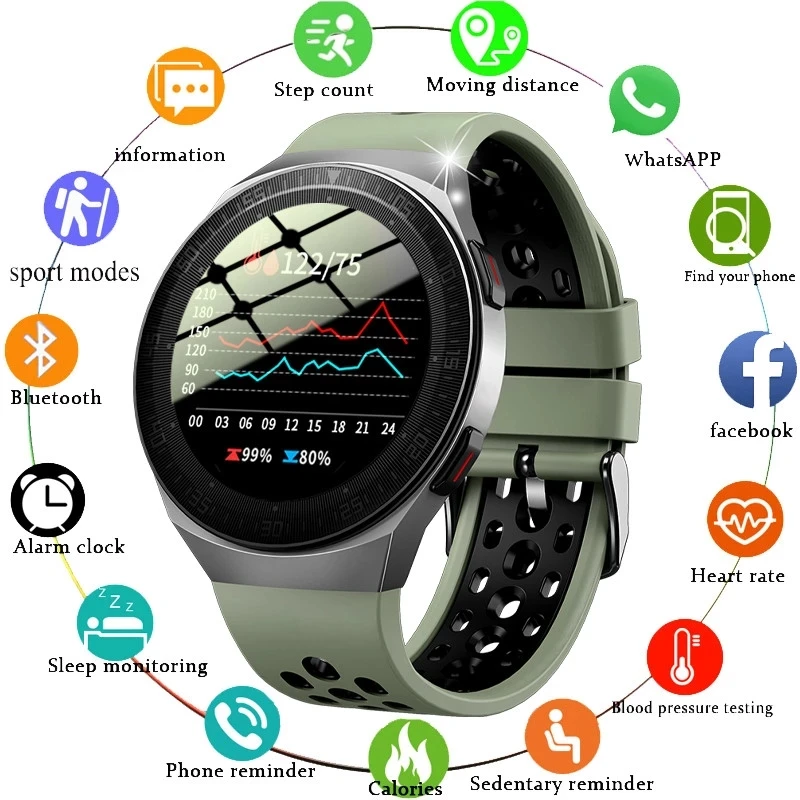 Photo Product 2021 New Bluetooth Call Smart Watch Men 8G Memory Card Music Player smartwatch For Android ios Phone Waterproof Fitness Tracker