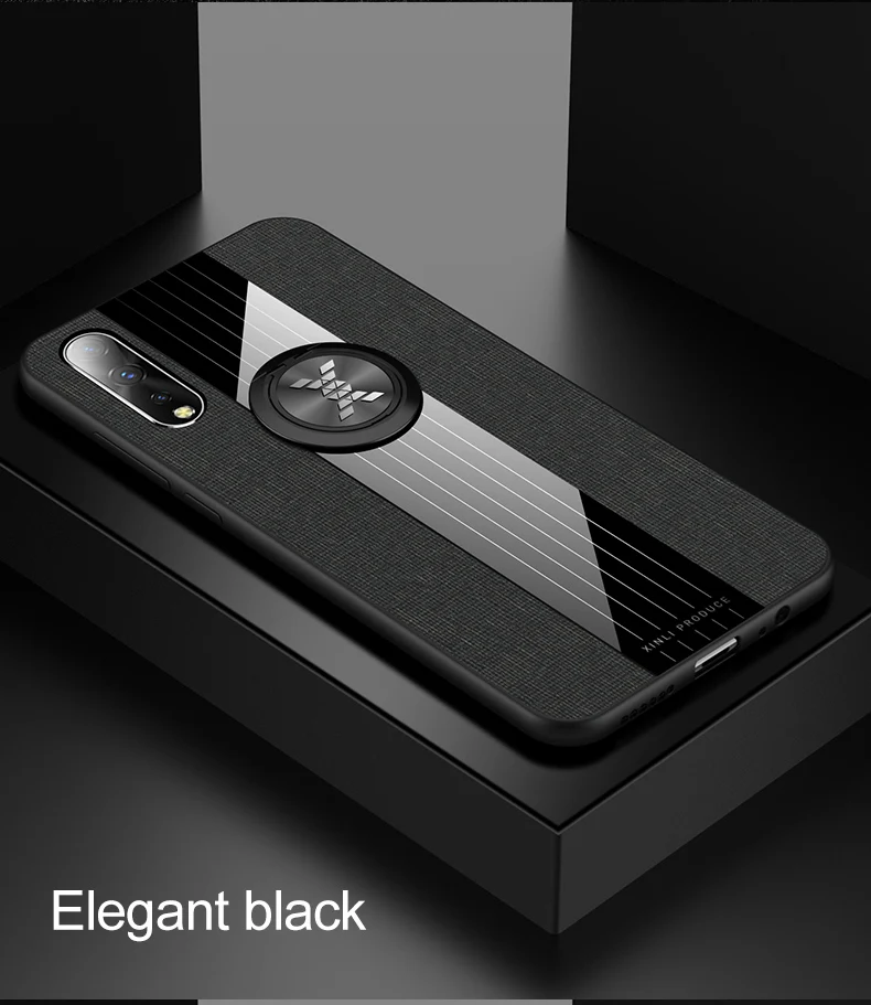 KONSMART Роскошный чехол для телефона Vivo V17 Neo кольцо на палец благородный противоударный защитный чехол для Vivo V17 Neo V17Neo Fundas