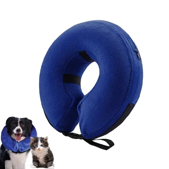 

Inflatable Collar for Dogs and Pet Protective Inflatable Cone Soft Pet Recovery E-Collar for After Surgery Prevent Pets From Pre