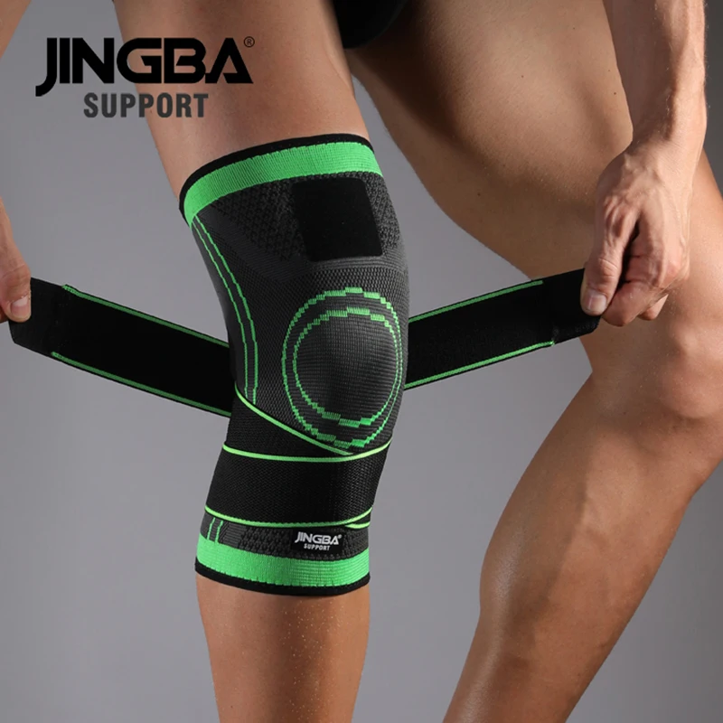 JINGBA – genouillères élastiques en lycra pour le Basketball, 1 pièce,  protège-genoux, genouillère de volley-ball - AliExpress