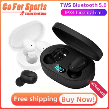 

Tws Bluetooth Earphone A6S Wireless LED In-Ear Stereo Earbuds BT 5.0 With Microphone Wireless Earphone For apple android pk A6L
